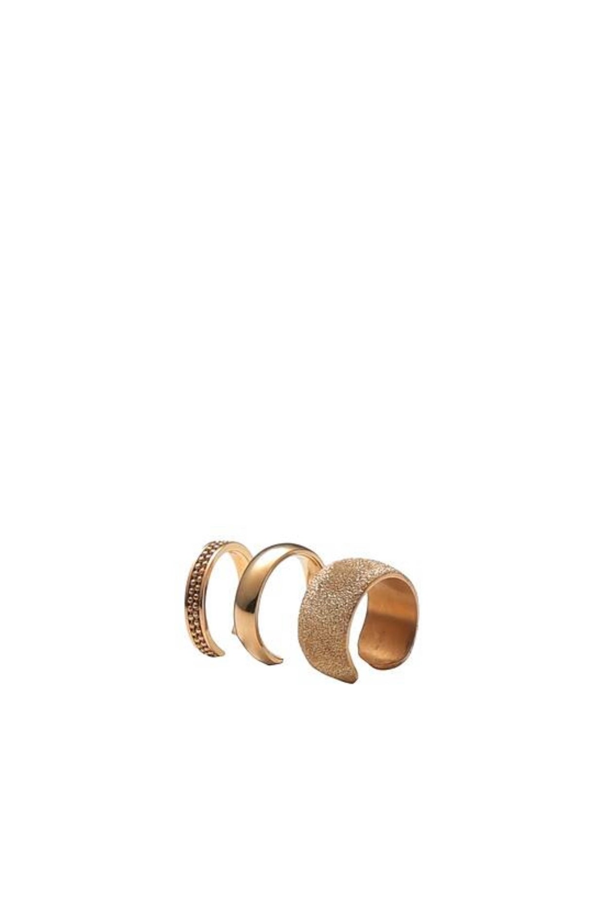 1499 BRUNELLO CUCINELLI 925 Sterling Silver Rings Set of 3 Size M Monili