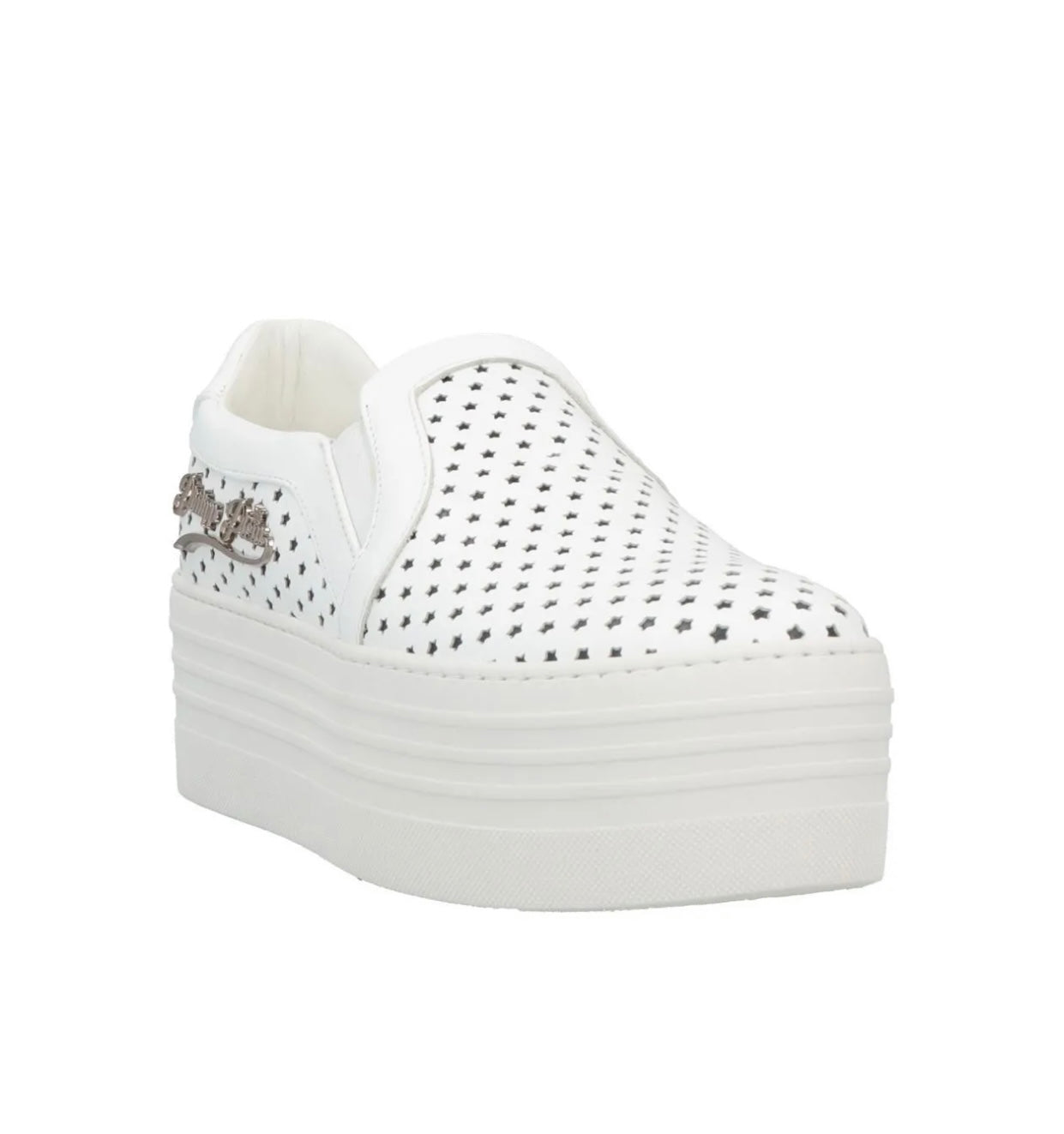 $699 PHILIPP PLEIN Leather Sneakers US8 UK6 EU39 Flatform Made in Italy