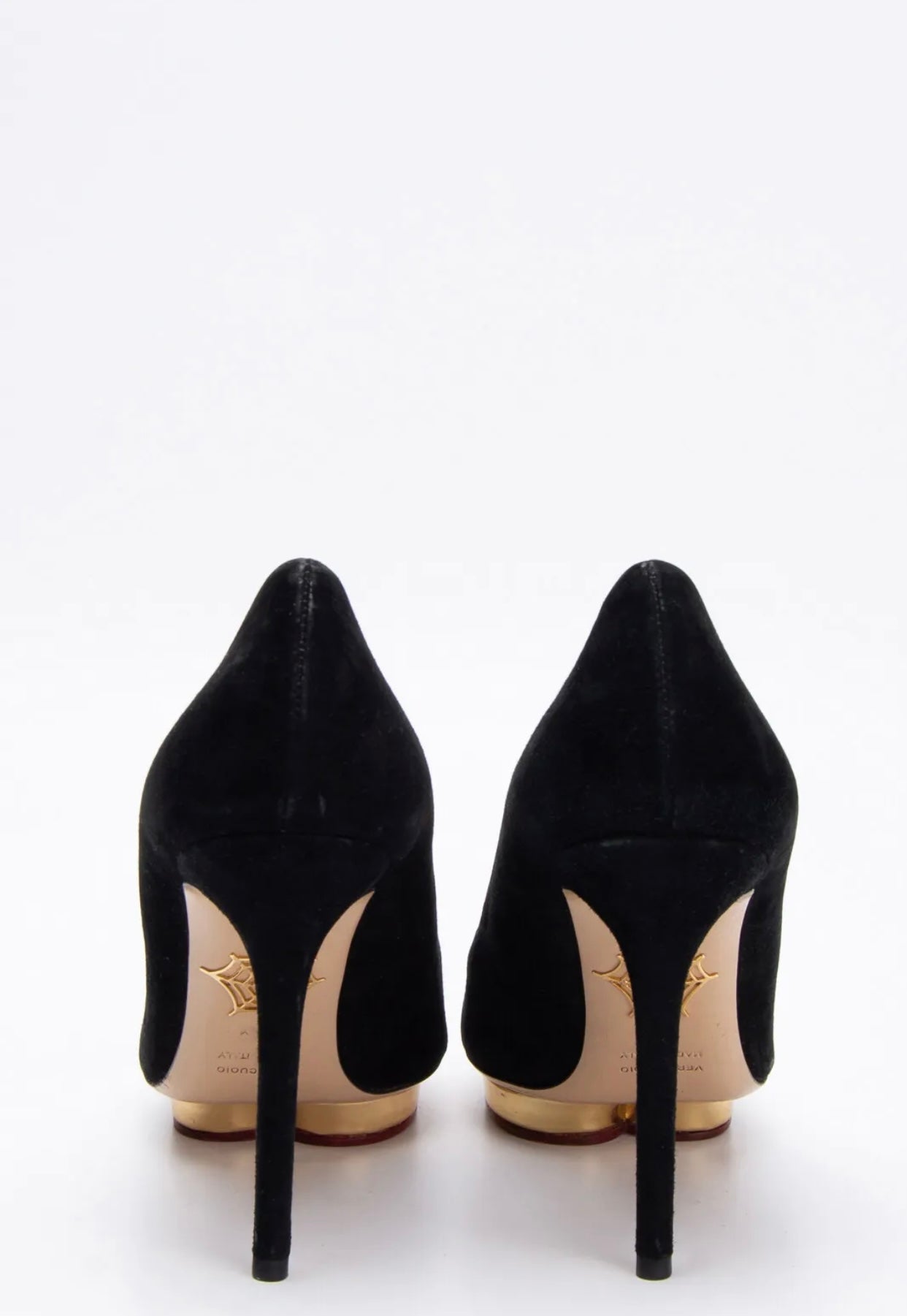 $795 CHARLOTTE OLYMPIA Suede Leather Court Shoes US6.5 EU36.5 UK3.5 Platform